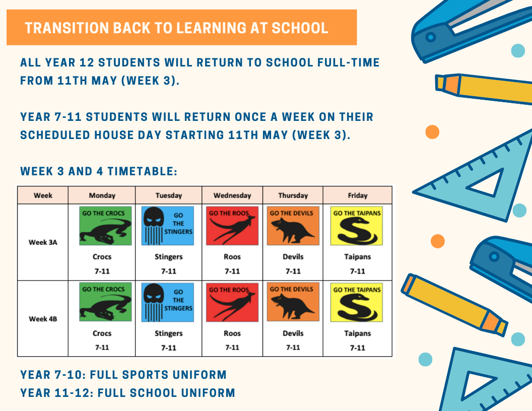 Transition_Learning Transition Timetable